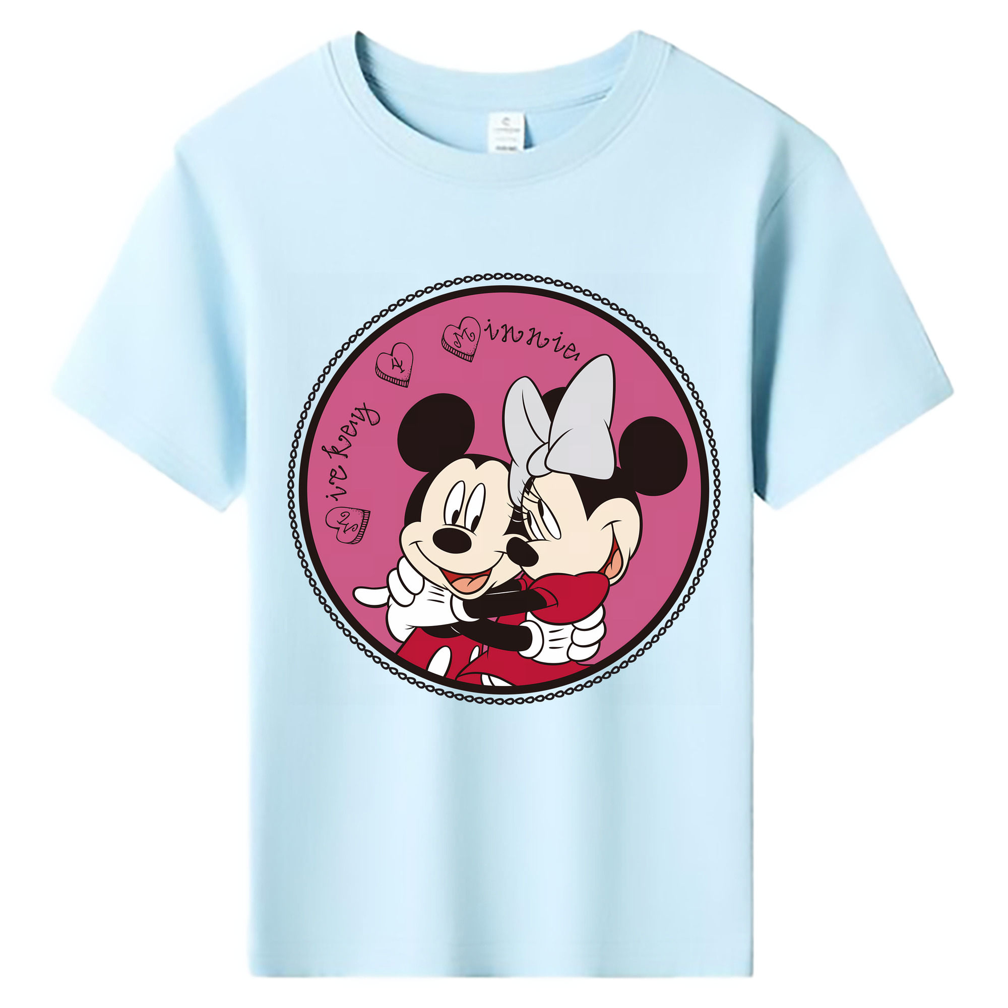ミッキーマウス Mickey Mouse 綿100％キッズTシャツ（フロントプリント）